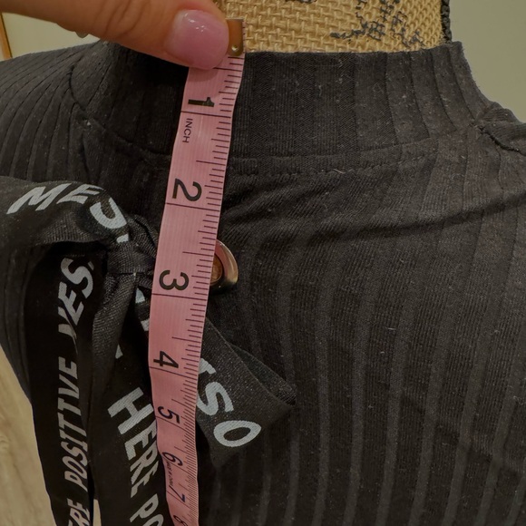 Zara long sleeve Top “positive Massage Here” - Picture 4 of 10